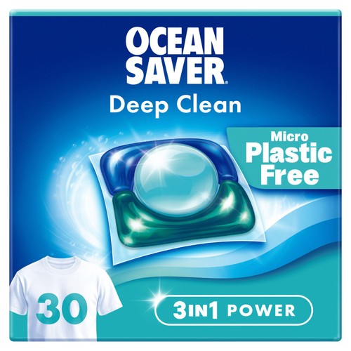 OceanSaver Plastic Free 30 Deep Clean Pods Washing Capsules Wild Sea