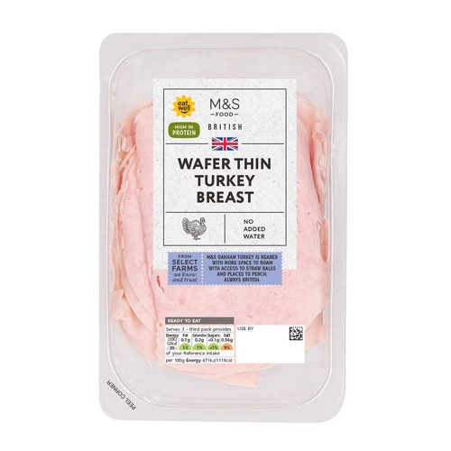 M&S British Wafer Thin Turkey Breast Slices