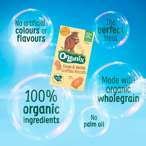 Organix Gruffalo Biscuits Toddler Snack Multipack 12+ Months