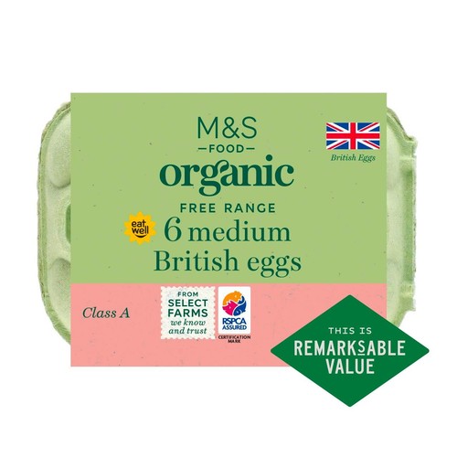 M&S Organic Free Range Medium Eggs