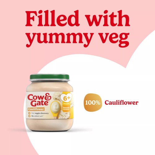 Cow & Gate Cauliflower Baby Food Jar 6+ Months