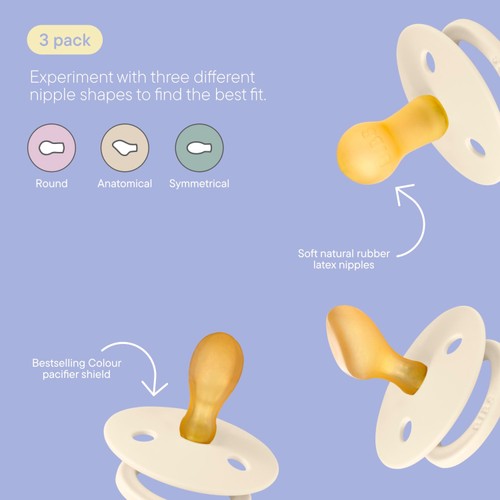 BIBS Pacifiers Try-it Colour Ivory