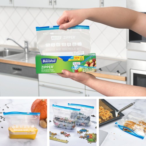 Bacofoil Small All Purpose Zipper Freezer Bags