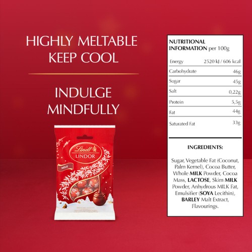 Lindt Lindor Mini Milk Chocolate Truffles