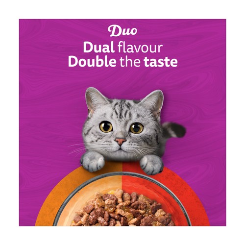 Whiskas 1+ Duo Meaty Combos Adult Wet Cat Food Pouches in Jelly