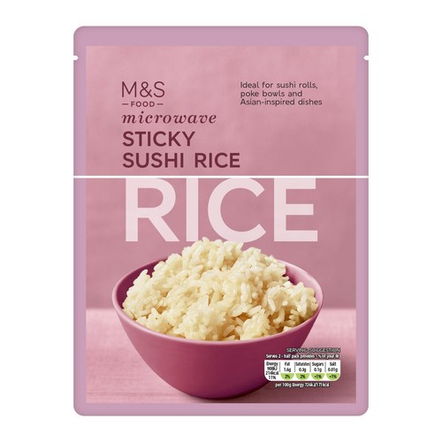 M&S Sticky Sushi Microwave Rice