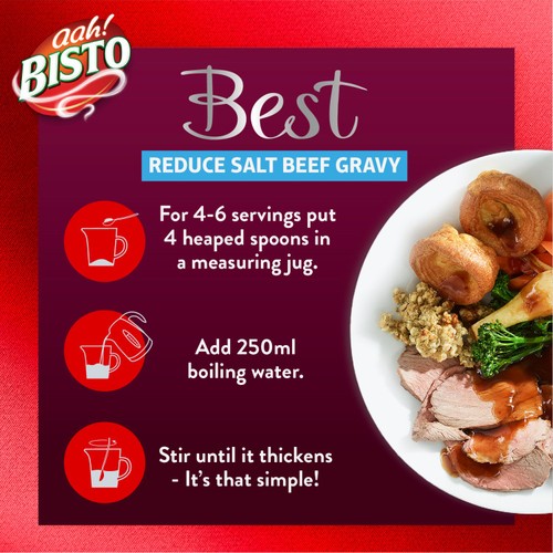 Bisto Best Reduced Salt Beef Gravy Granules