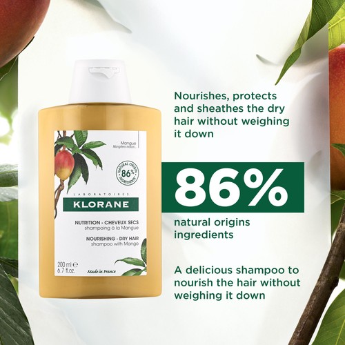 Klorane Nourishing Shampoo with Mango for Dry Hair