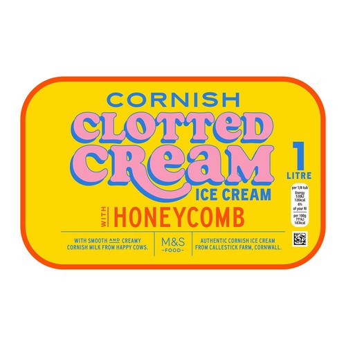 M&S Cornish Honeycomb Ice Cream