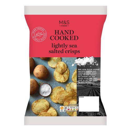 M&S Hand Cooked Lightly Sea Salted Crisps