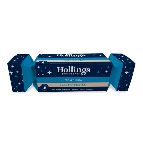 Hollings Christmas Cracker Festive Fishes Sprats Dog Treats