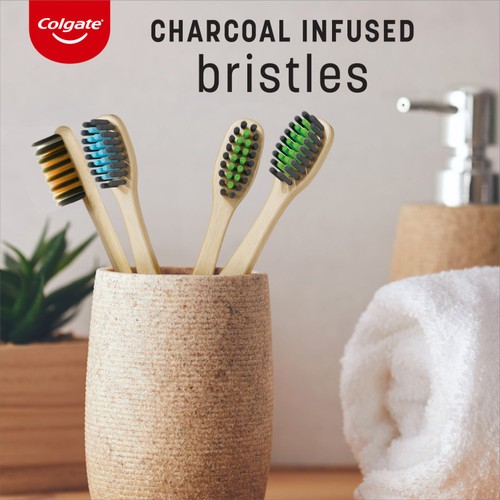 Colgate Bamboo Charcoal Soft Manual Toothbrush 