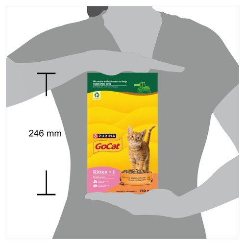 Go-Cat Kitten Chicken Turkey and Milk Dry Cat Food