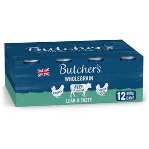 Butcher's Lean & Tasty Dog Food Tins 12x390g