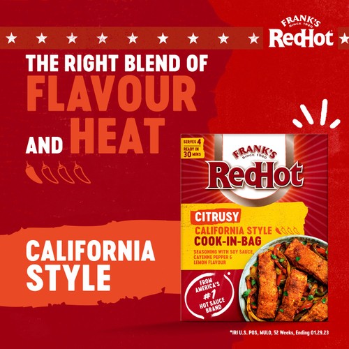 Frank's RedHot Citrusy California Style Cook-In-Bag