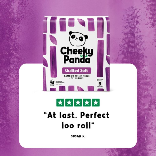 The Cheeky Panda Luxury Quilted Bamboo Toilet Tissue