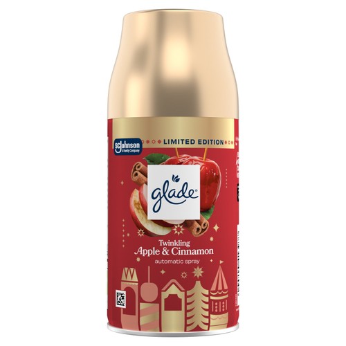 Glade Automatic Air Freshener Spray Refill Twinkling Apple & Cinnamon