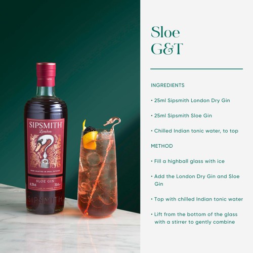 Sipsmith Sloe Gin 29% ABV