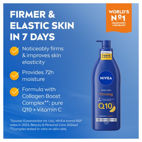 NIVEA Q10 + Vitamin C Firming Body Lotion for Dry Skin