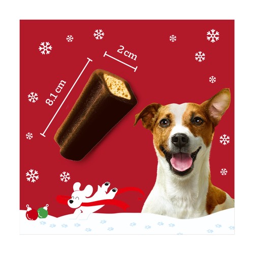 PEDIGREE Christmas Jumbone Small Dog Treats with Turkey Flavour