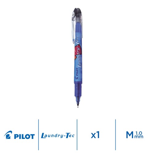 Pilot Laundry-Tec Marker Pen Black Ocado