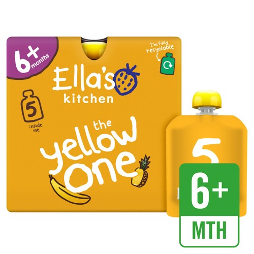 Ella's Kitchen The Yellow One Smoothie Baby Food Pouch 6+ Months