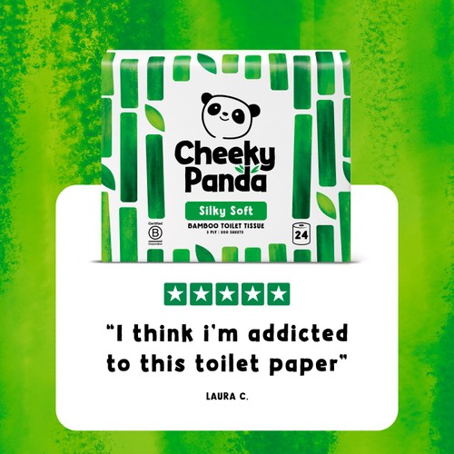 Cheeky Panda Natural Bamboo Toilet Tissue
