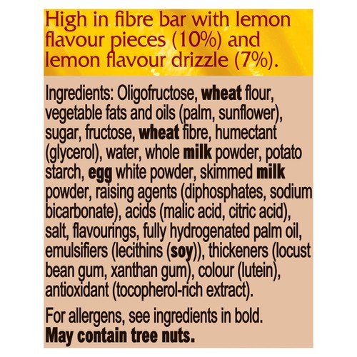 Fibre One 90 Calorie Lemon Drizzle Squares