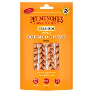 Pet Munchies Medium Buffalo Dental Chew Dog Treat