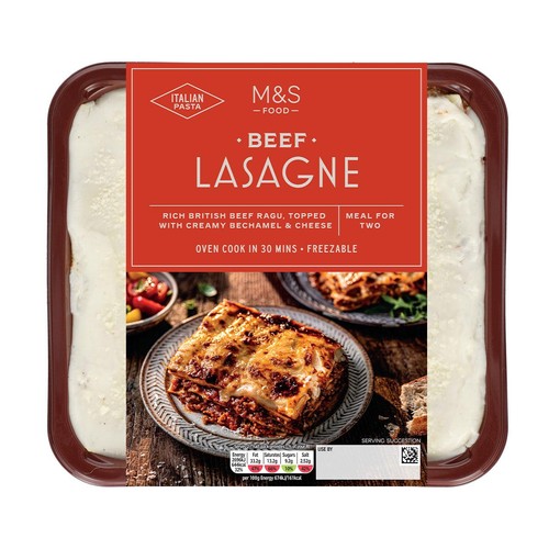 M&S Beef Lasagne Serves 2