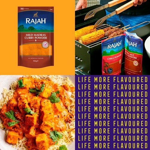 Rajah Spices Ground Mild Madras Curry Powder