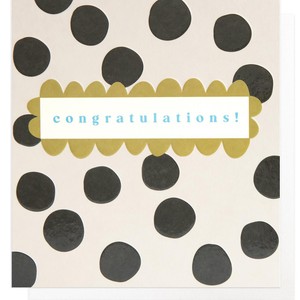 Caroline Gardner Congratulations Mono Spot Pattern