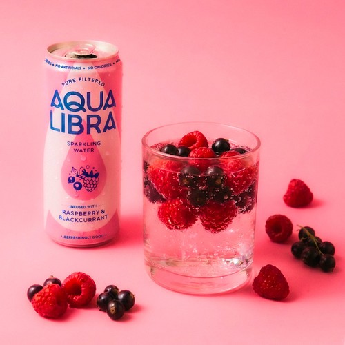 Aqua Libra Raspberry & Blackcurrant Infused Sparkling Water