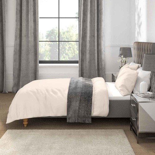 M&S, Comfortably Cool Lyocell, Rich Duvet Cover, Super King Size, Cream