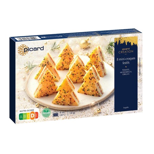 Picard 8 Christmas Mini Tree Croquettes, Tomato and Mozzarella Frozen