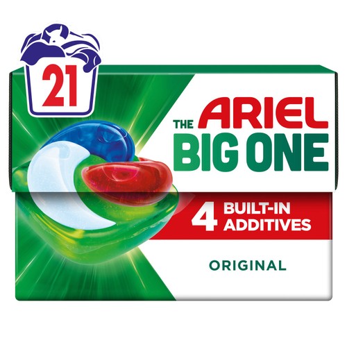 Ariel The Big One Original Washing Liquid Pods 21 washes