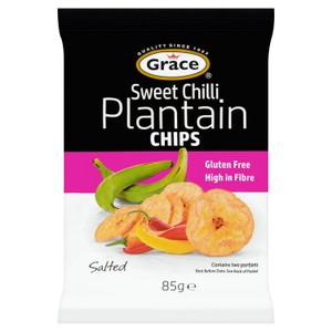 Grace Sweet Ripe Plantain Chips Unsalted 85G