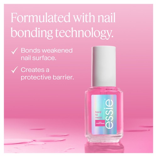 Essie Hard to Resist Nail Strengthener - Pink Tint, Glow & Shine