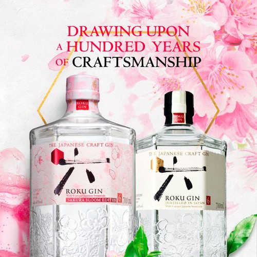 Roku Japanese Craft Gin - Sakura Bloom Edition