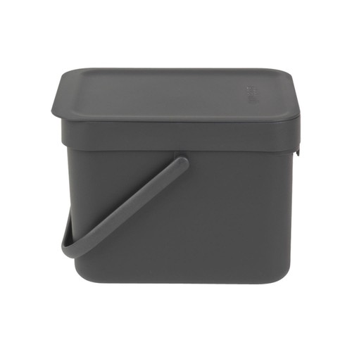 Brabantia 6 Litre Grey Sort & Go Waste Bin  