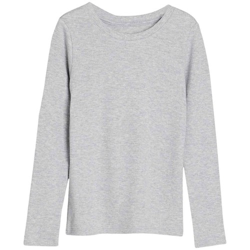 M&S Unisex Heatgen Thermal Tops, 6-7 Years, Grey Marl