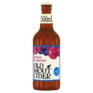 Old Mout Cider Berries & Cherries 0.0% Alcohol Free Bottle 500ml