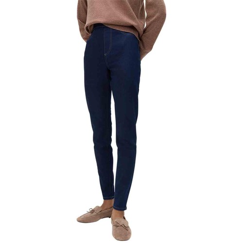 M&S High Waisted Jegging, 8, Dark Indigo