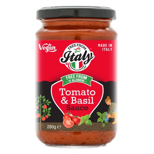 Free From Italy Tomato & Basil Pasta Sauce