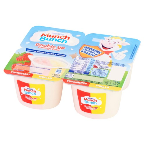 Munch Bunch Double Up Fromage Frais Strawberry & Vanilla 