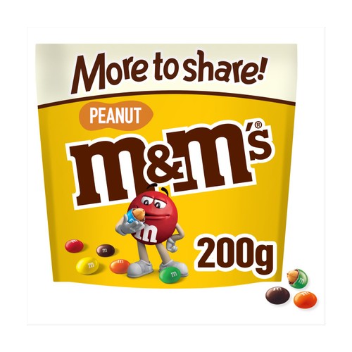 M&M's Crunchy Peanut & Milk Chocolate Sharing Pouch Bag 