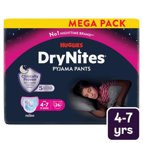 DryNites 4-7yrs Girl Mega Pack