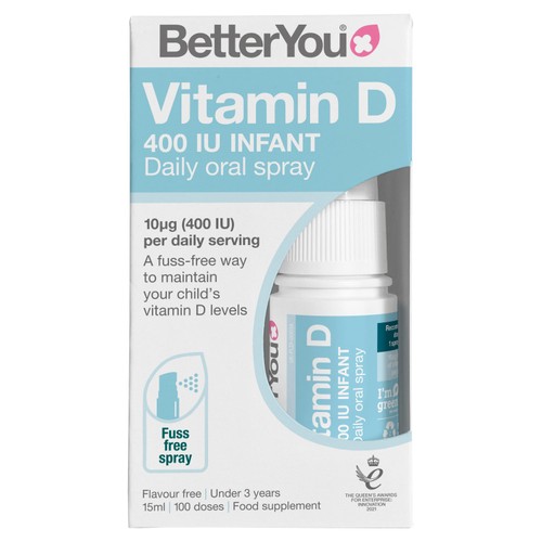 BetterYou D400 Kid's Vitamin D Daily Oral Spray under 3yrs