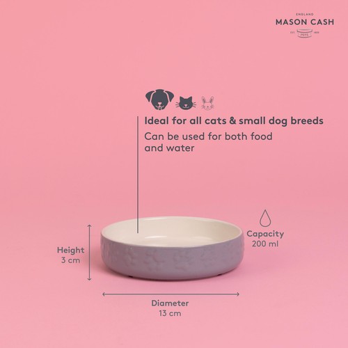 Mason Cash Colour Mix Grey Cat Saucer 13cm