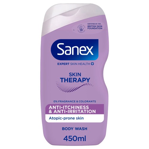 Sanex Skin Therapy Anti-Irritation Body Wash Shower Gel 450ml